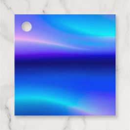 金カラフル属箔の贈り物ラベル フェイバータグ