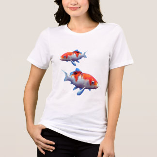 金カラフル魚Tシャツ トライブレンドＴシャツ