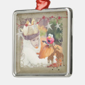 金キリンの星明かりの夜写真のオーナメント メタルオーナメント (左)