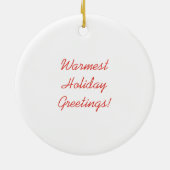 金ギリシャのカメのクリスマスのオーナメント(リース) セラミックオーナメント (裏面)