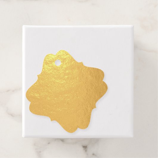 金クラシック箔カスタマイズ可能な箔メッセージカード フェイバータグ (箱)