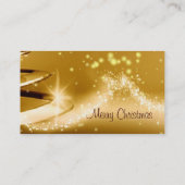 金クリスマスの名刺 名刺 (裏面)