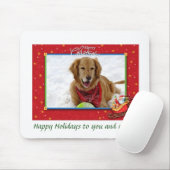 金クリスマスの挨拶 マウスパッド (マウス)