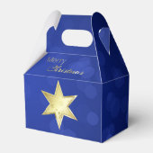 金クリスマスの星の青の《写真》ぼけ味 フェイバーボックス (正面サイド)