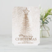 金クリスマスツリー シーズンカード (スタンド正面)