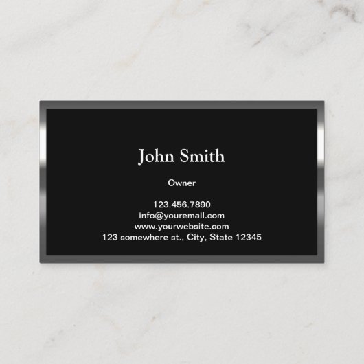 金クール属縁どクリエイティブ氷のテクスチャ 名刺 (裏面)