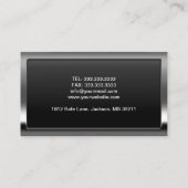 金クール金縁ど属牧師名刺 名刺 (裏面)