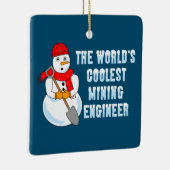 金クール鉱工雪だるま セラミックオーナメント (右)