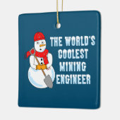 金クール鉱工雪だるま セラミックオーナメント (左)