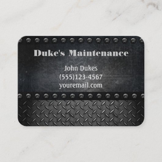 金グランジ属具手利器整備業 名刺 (正面)