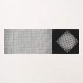 金グランジ属工業プレートスタイル ヨガマット (正面(横))