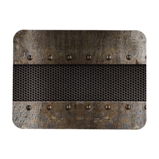 金グランジ属背景 マグネット (横)