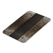 金グランジ属背景 マグネット (左側)