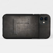 金グランジ属LモノグラムIphoneケース Case-Mate iPhoneケース (裏面(横))