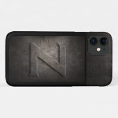 金グランジ属ZモノグラムIphoneケース Case-Mate iPhoneケース (裏面(横))