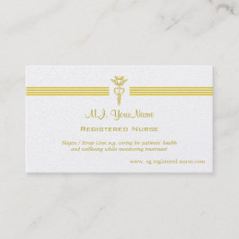 金ケリュケイオンのロゴの公認看護師 名刺