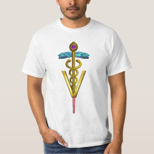 金ケリュケイオンの獣医の記号 Tシャツ