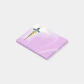 金ケリュケイオンの記号のモノグラムのピンク ポストイット (アングル)