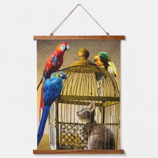 金ケ – ジの上下反転の世界 吊り下げ型タペストリー (正面)