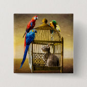 金ケ – ジの上下反転の世界 缶バッジ (正面)