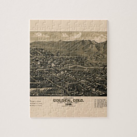金コロラド州1882年 ジグソーパズル (縦)