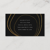 金コンテンポラリーの円 名刺 (裏面)