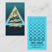 金コーヒー植物 ロイヤリティカード (正面/裏面)