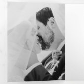 金ゴールドあじさい50周年結婚招待状 三つ折りプログラム (内部最初)