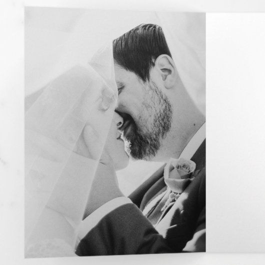 金ゴールドあじさい50周年結婚招待状 三つ折りプログラム (内部最初)