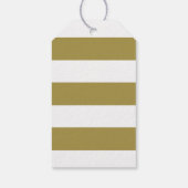 金ゴールドありがとうモダンかわいい書道党 ギフトタグ (裏面)