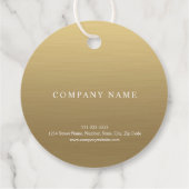 金ゴールドありがとう フェイバータグ (裏面)