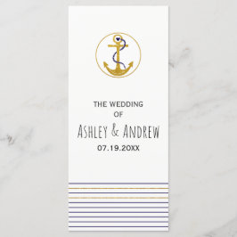 金ゴールドいかりストライプと航海の結婚計画 プログラム