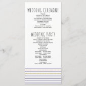 金ゴールドいかりストライプと航海の結婚計画 プログラム (裏面)