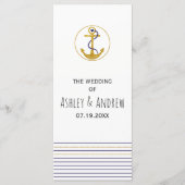 金ゴールドいかりストライプと航海の結婚計画 プログラム (正面)