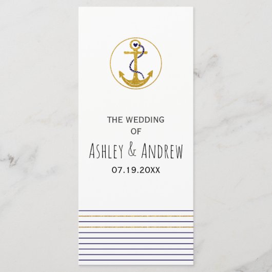 金ゴールドいかりストライプと航海の結婚計画 プログラム (正面)