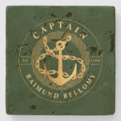 金ゴールドいかりストーンコースター ストーンコースター (正面)