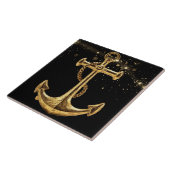 金ゴールドいかりセラミックタイル タイル (側面)