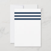 金ゴールドいかりネイビストライプー航海のウェディング 招待状 (裏面)