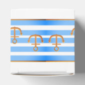 金ゴールドいかりブルーの背景 フェイバーボックス (上部)