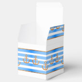 金ゴールドいかりブルーの背景 フェイバーボックス (オープン)