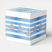 金ゴールドいかりブルーの背景 フェイバーボックス (裏面サイド)