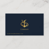 金ゴールドいかり名刺 名刺 (正面)