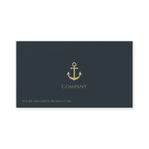 金ゴールドいかり名刺