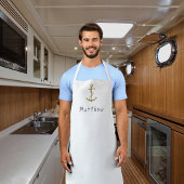 金ゴールドいかり名前をカスタムする 航海の エプロン