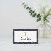 金ゴールドいかり紙吹雪、ネイビーありがとうカードを挿入 エンクロージャーカード (スタンド正面)