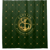 金ゴールドいかり シャワーカーテン (正面)