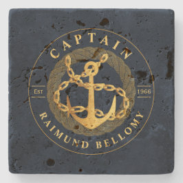 金ゴールドいかり ストーンコースター