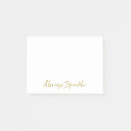 金ゴールドいつも輝く ポストイット