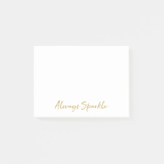 金ゴールドいつも輝く ポストイット (正面)