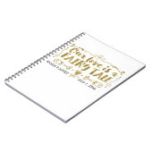 金ゴールドおとぎ話の口結婚書だ ノートブック (左側)